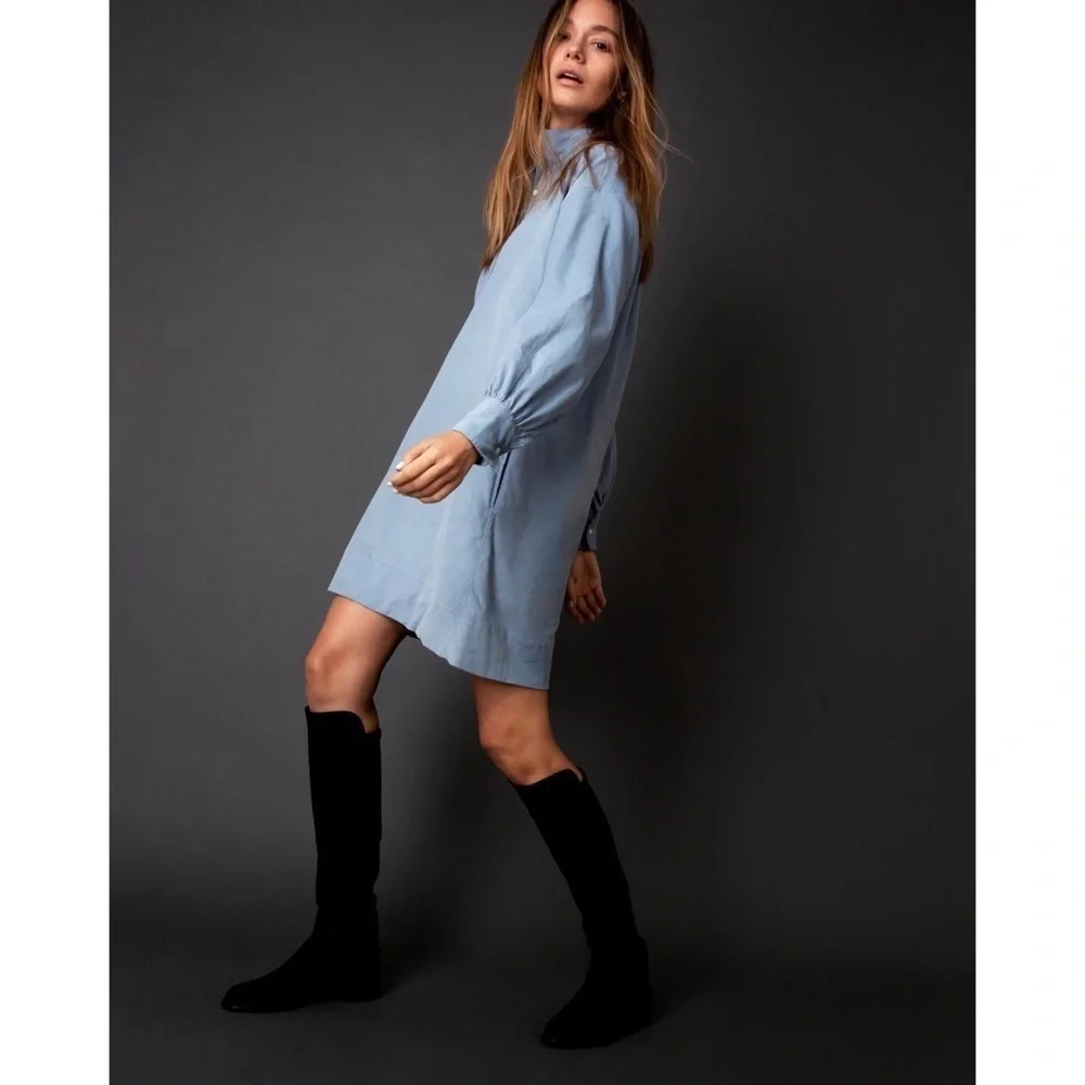 Ann Mashburn Suede Knee-High Pull on Boots in Black